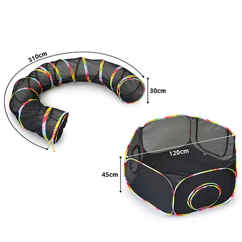 OmniPlay Modular Pet Tunnel & Tent Set