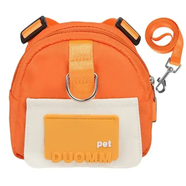 TrailTrek Pet Backpack with Harness & Treat Pouch