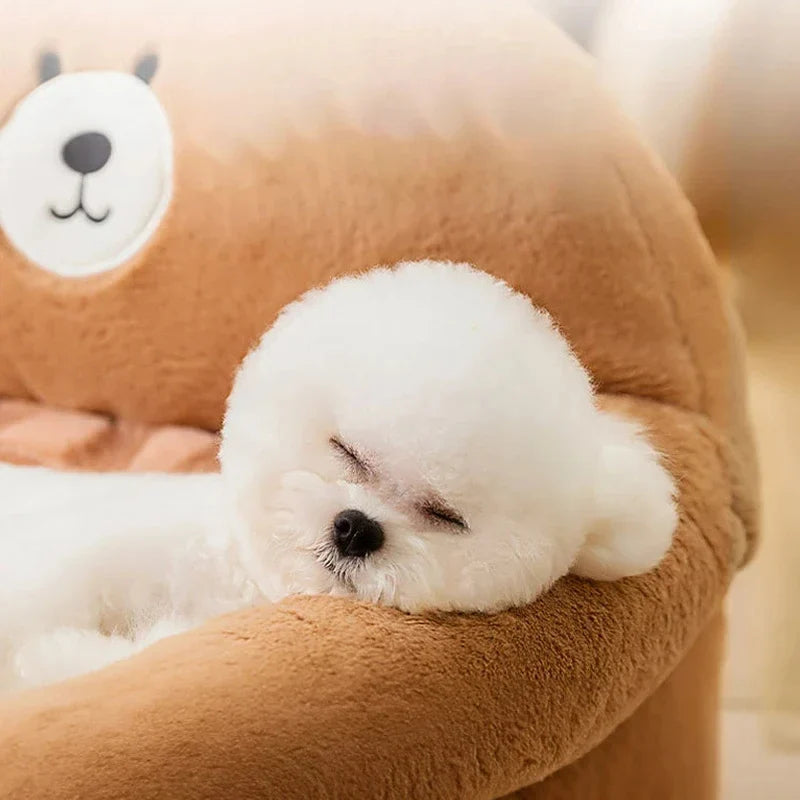 SnuggleNest Plush Pet Bed
