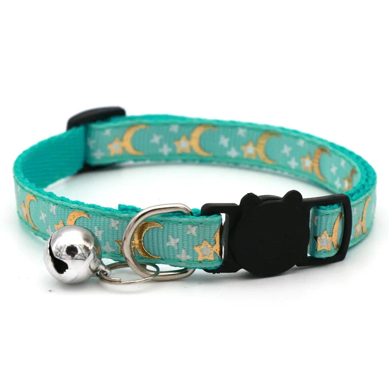 Celestial Stars & Moon Reflective Safety Collar