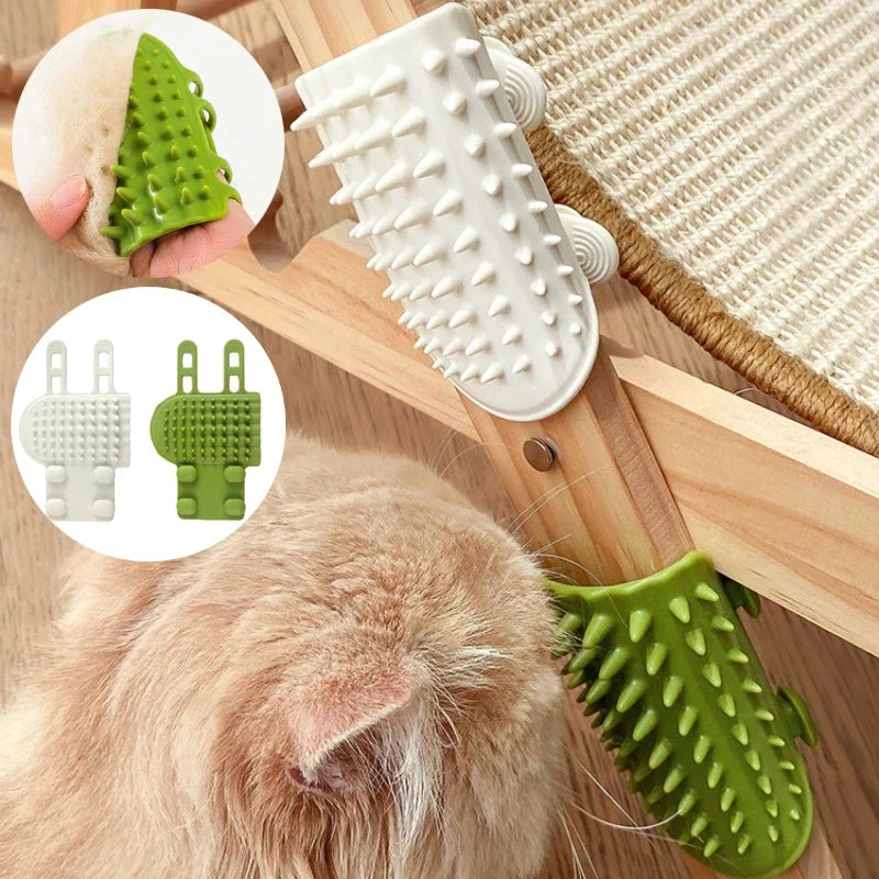 CornerGroom™ Hands-Free Self-Grooming Cat Brush