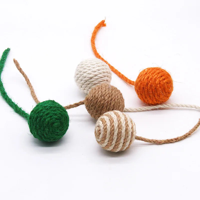Rattle & Roll Sisal Weave Interactive Cat Ball