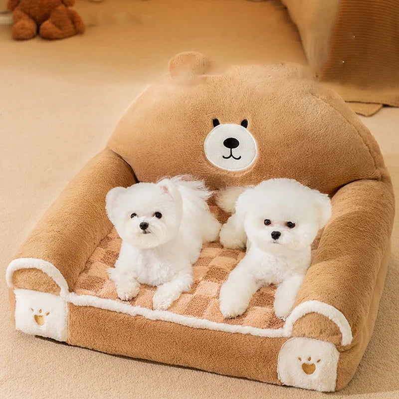 SnuggleNest Plush Pet Bed