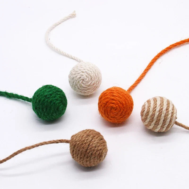 Rattle & Roll Sisal Weave Interactive Cat Ball