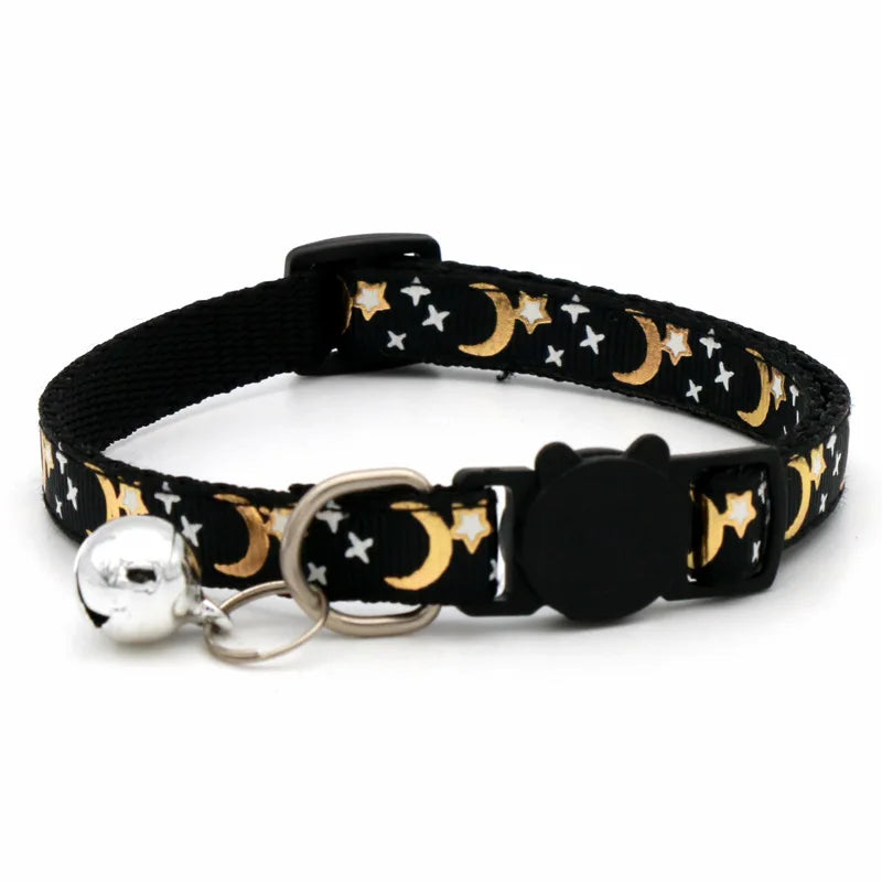 Celestial Stars & Moon Reflective Safety Collar