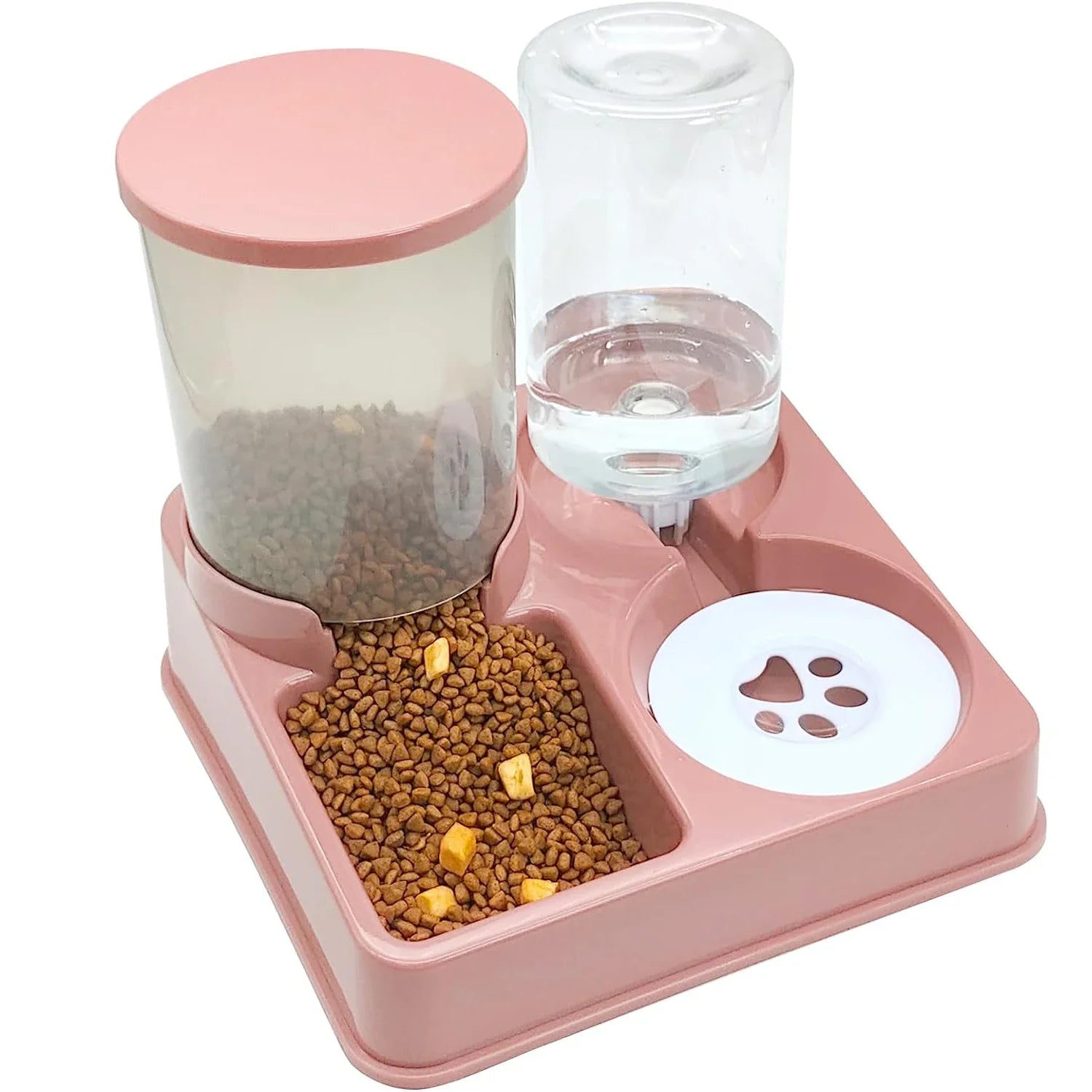 PawServe 2-in-1 Automatic Pet Feeder & Water Dispenser