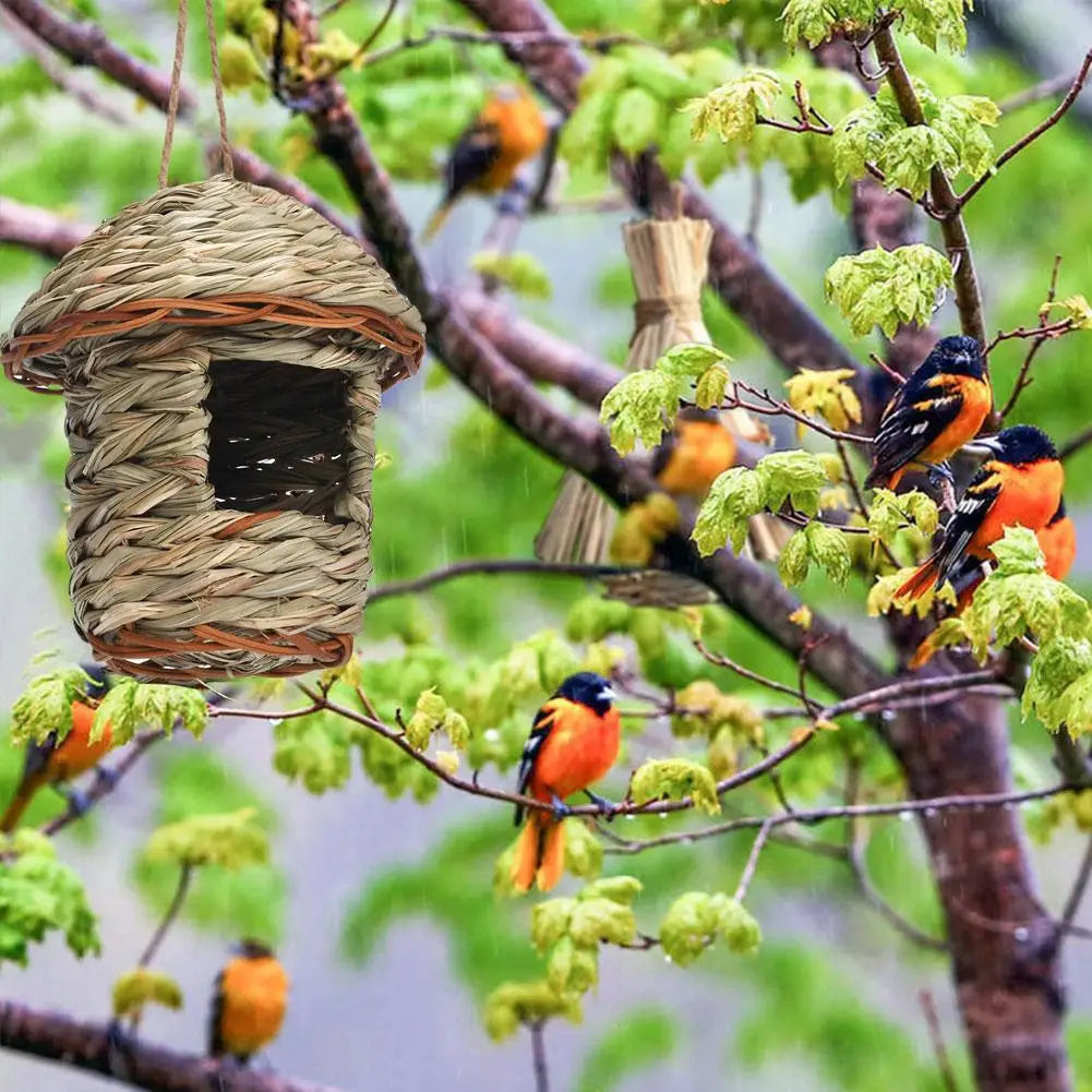 Natural Straw Breeding Nest