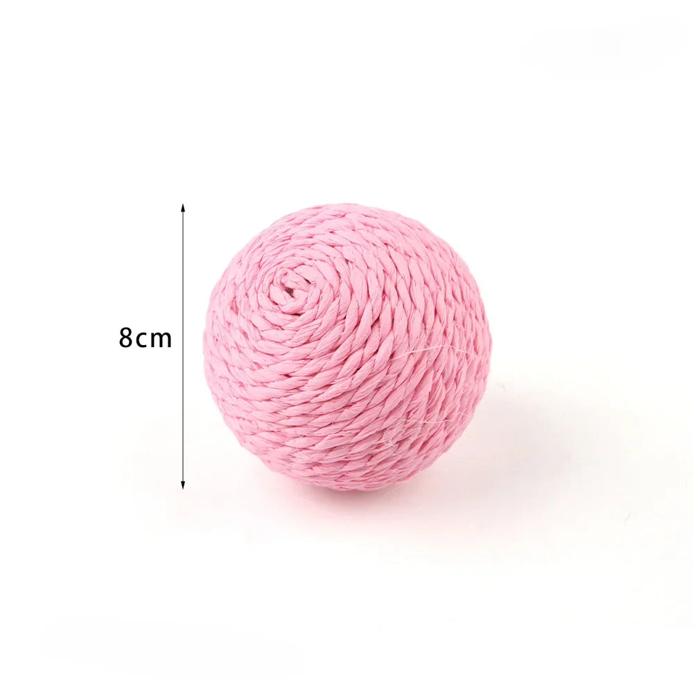 Natural Weave Interactive Cat Scratch & Chew Ball