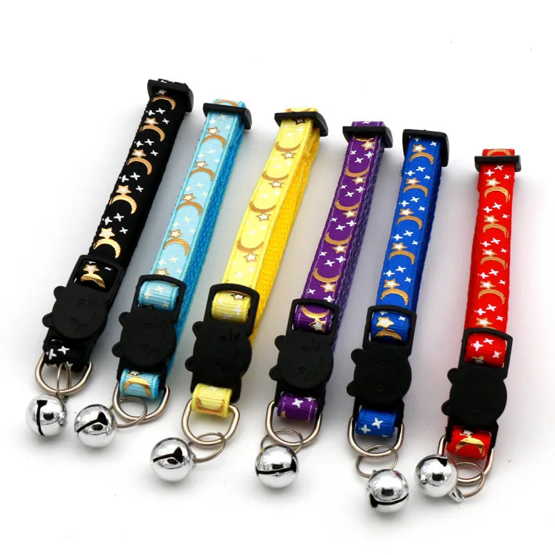 Celestial Stars & Moon Reflective Safety Collar