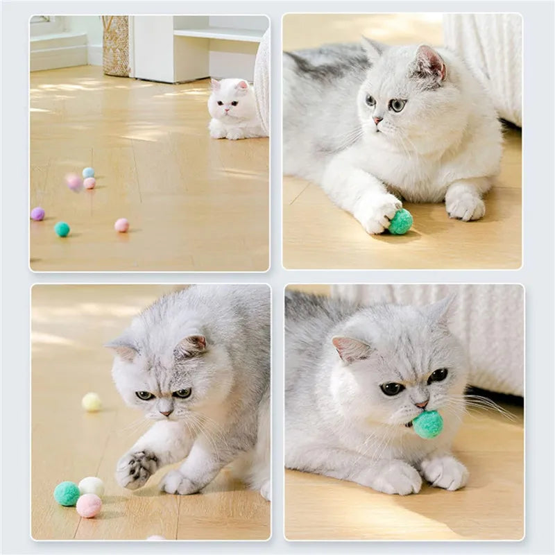 PurrPom Colorful Cat Pom-Pom Balls
