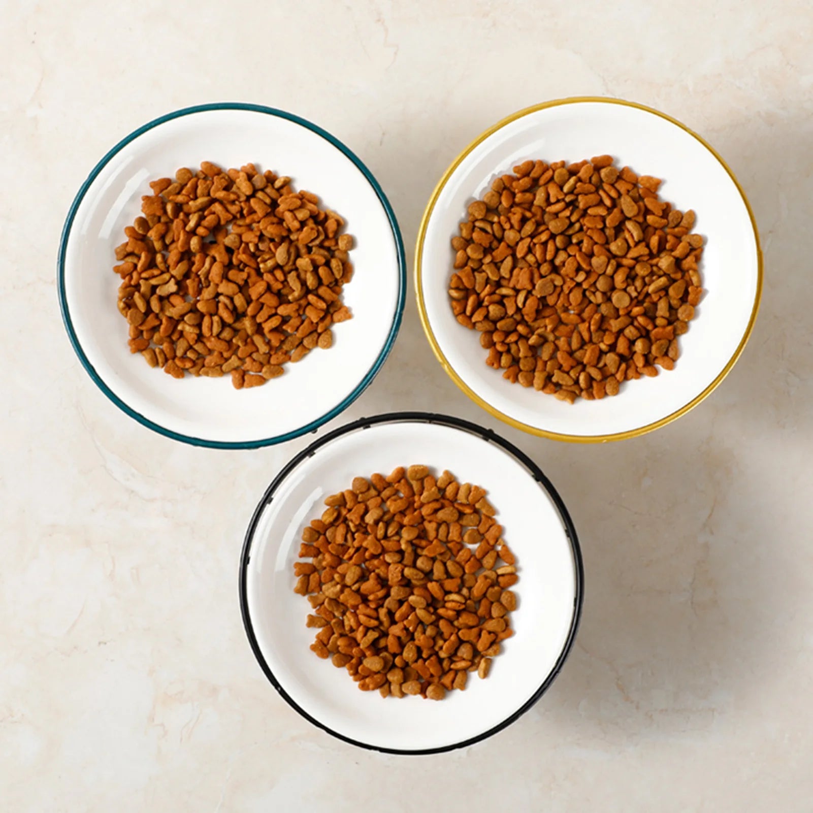 WhiskerEase Elevated Ceramic Cat Bowl
