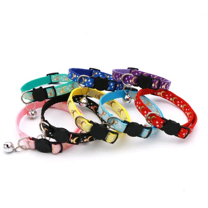 Celestial Stars & Moon Reflective Safety Collar