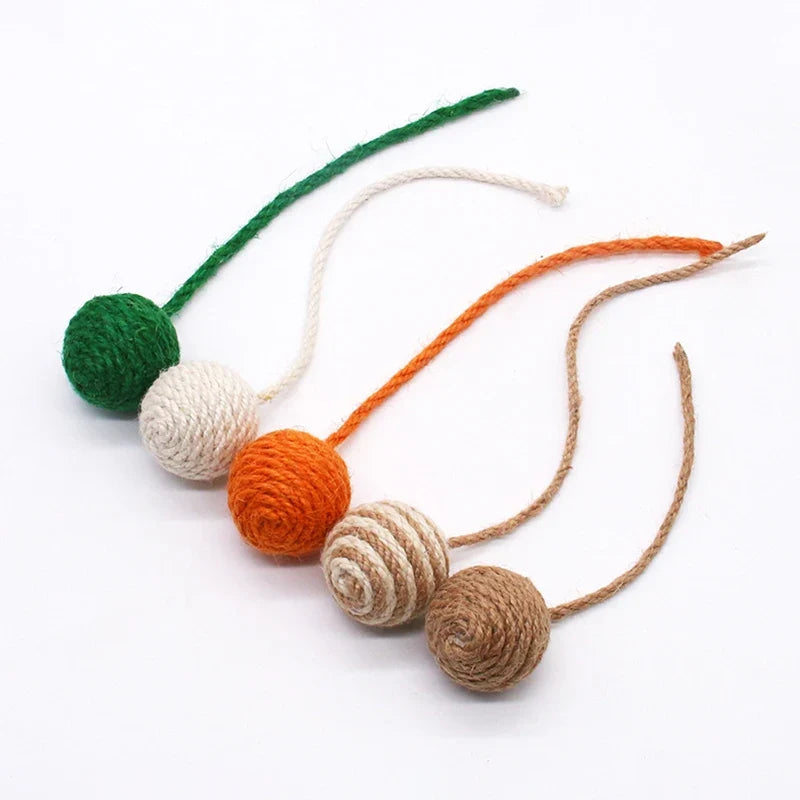 Rattle & Roll Sisal Weave Interactive Cat Ball