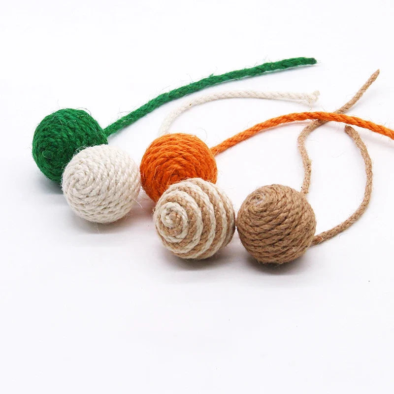 Rattle & Roll Sisal Weave Interactive Cat Ball