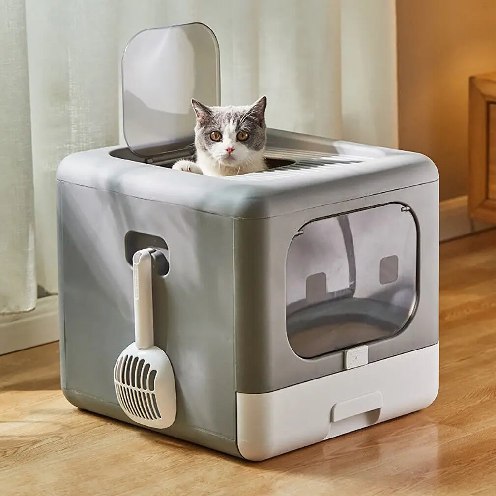 Foldable Enclosed Litter Box