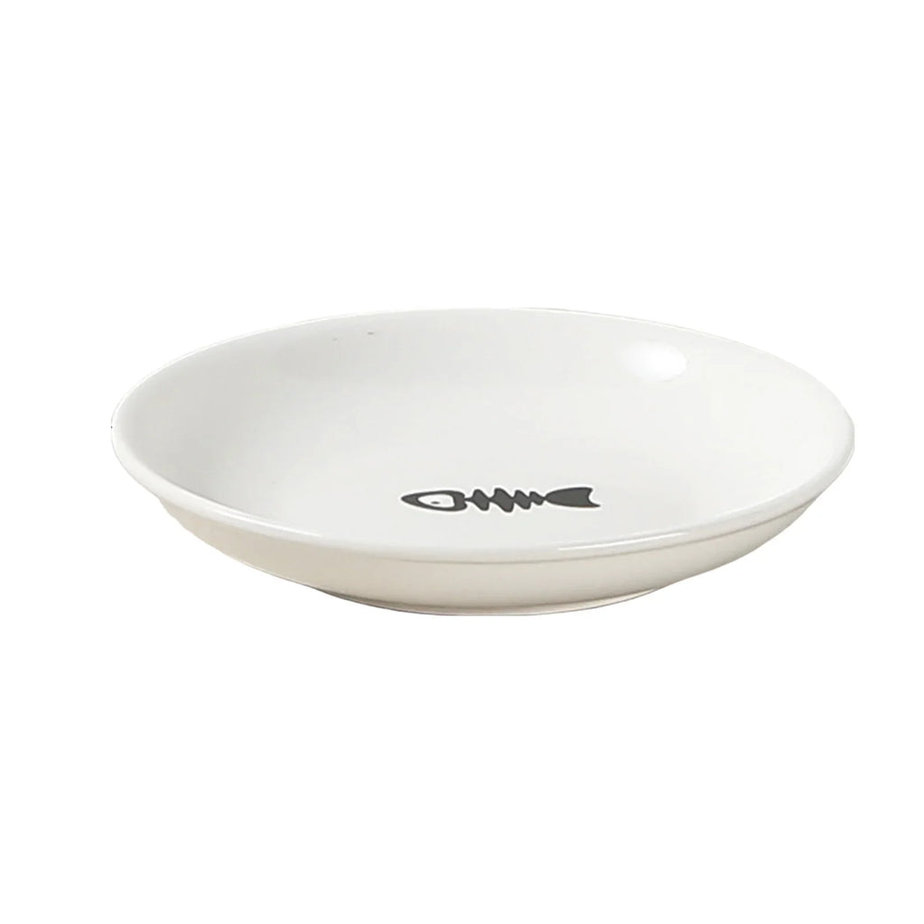 WhiskerEase Elevated Ceramic Cat Bowl
