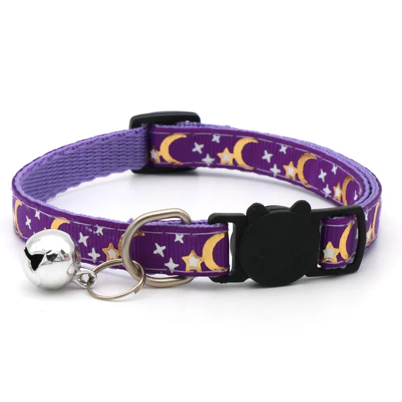Celestial Stars & Moon Reflective Safety Collar