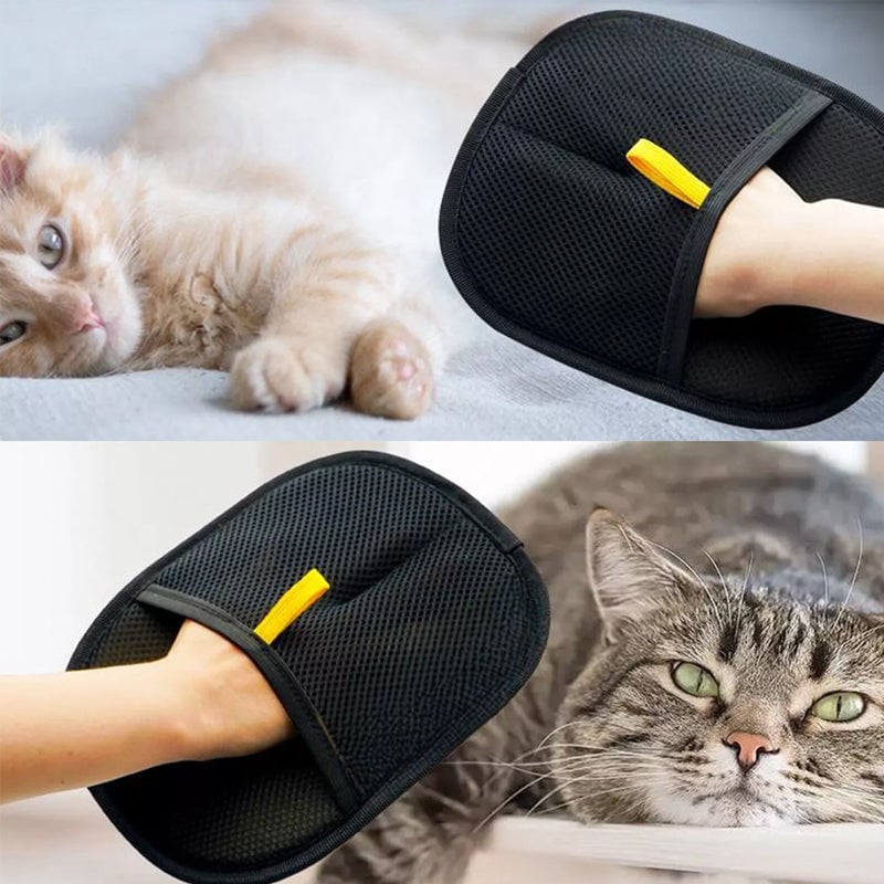 Pet Grooming & Deshedding Glove – Gentle Hair Removal for Dogs & Cats, Adjustable Fit, Easy to Clean