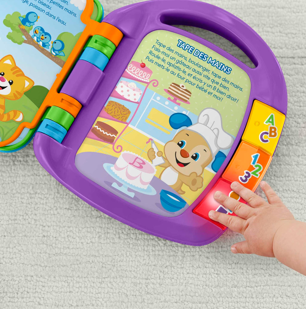 Fisher-Price - Livre Interactif Comptines - Livre Bébé - 6 Mois Et +