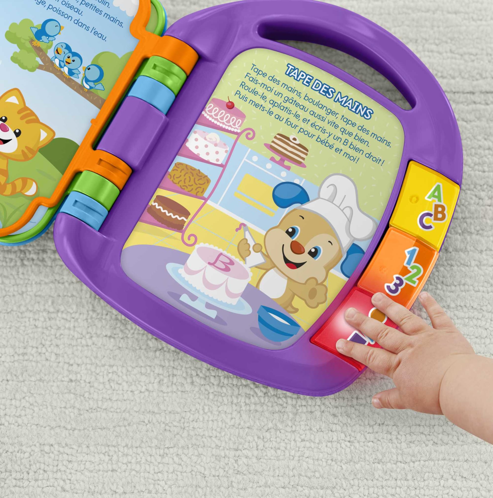Fisher-Price - Livre Interactif Comptines - Livre Bébé - 6 Mois Et +