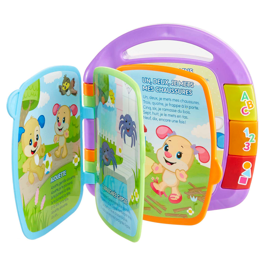Fisher-Price - Livre Interactif Comptines - Livre Bébé - 6 Mois Et +