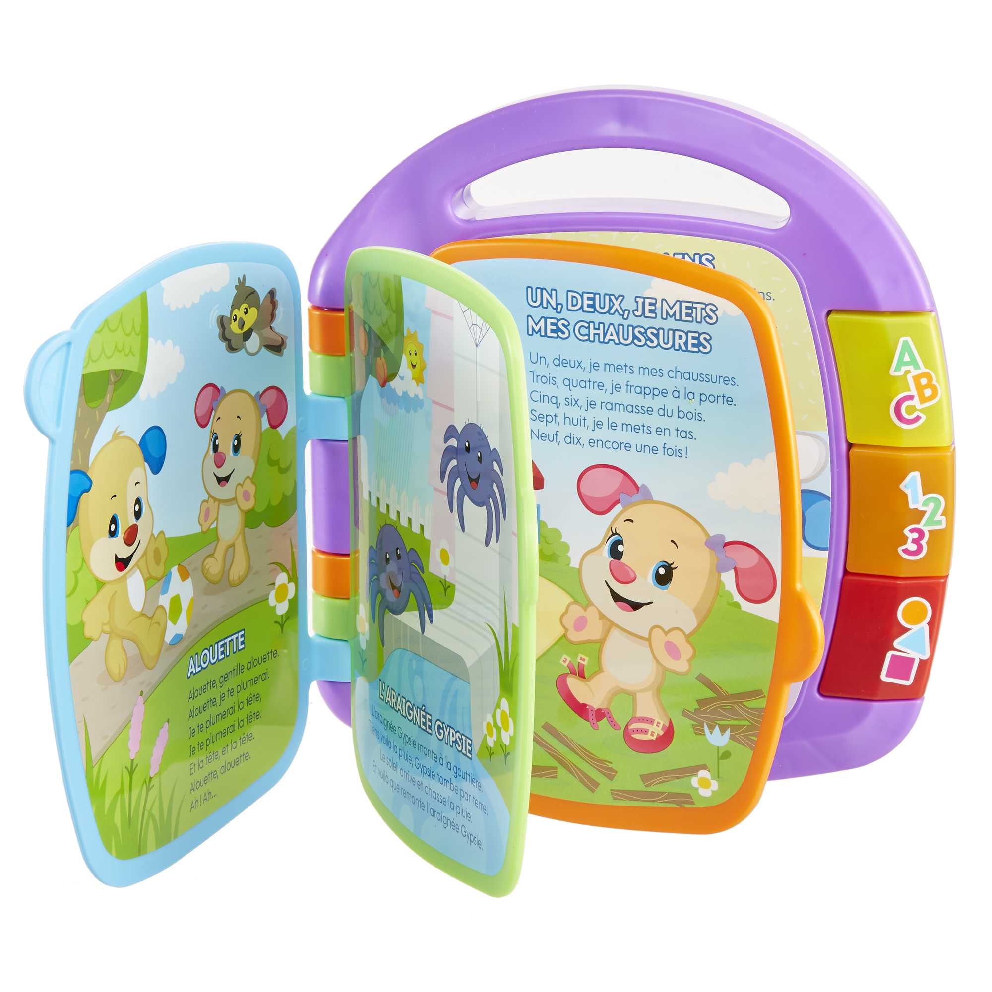 Fisher-Price - Livre Interactif Comptines - Livre Bébé - 6 Mois Et +