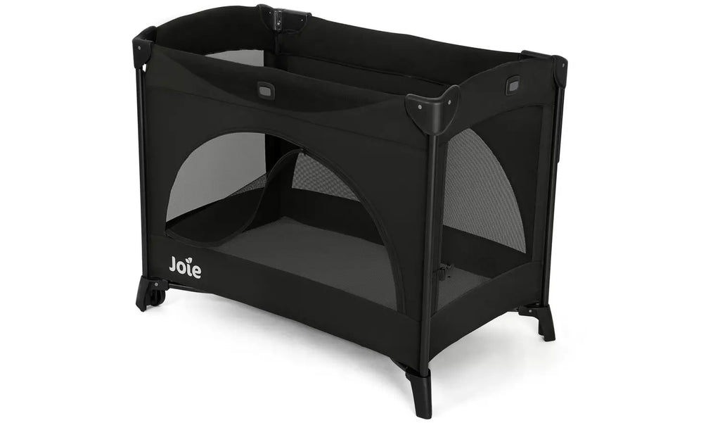 Joie Kubbie Sleep Bedside Crib & Travel Cot – Shale Foldable Baby Sleeper