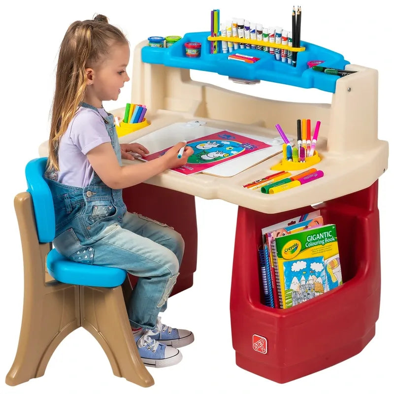 Children's 3-Tier Bookshelf with Toy Storage – Modern Freestanding Bookcase for Kids' Bedroom & Playroom