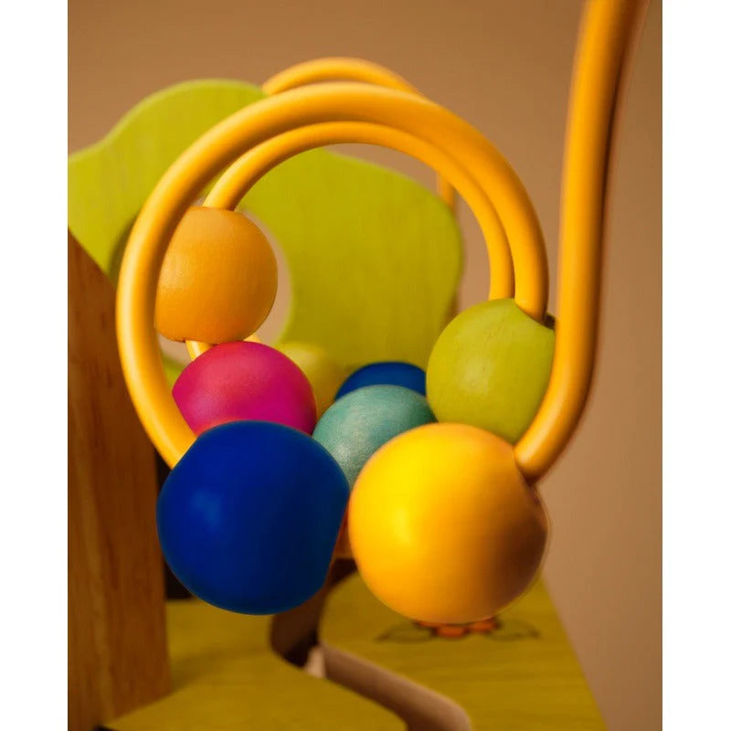 Zoo Toys Wooden Activity Cube – Bead Maze, Shape Sorter, Learning Activities & Educational Toy for Toddlers