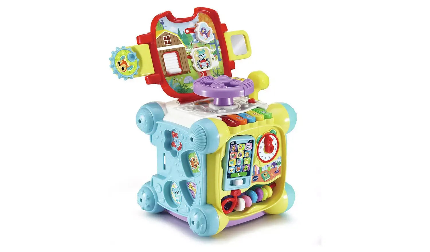 Interactive Learning Activity Cube for Babies & Toddlers – Lights, Sounds & Twist-and-Play Features