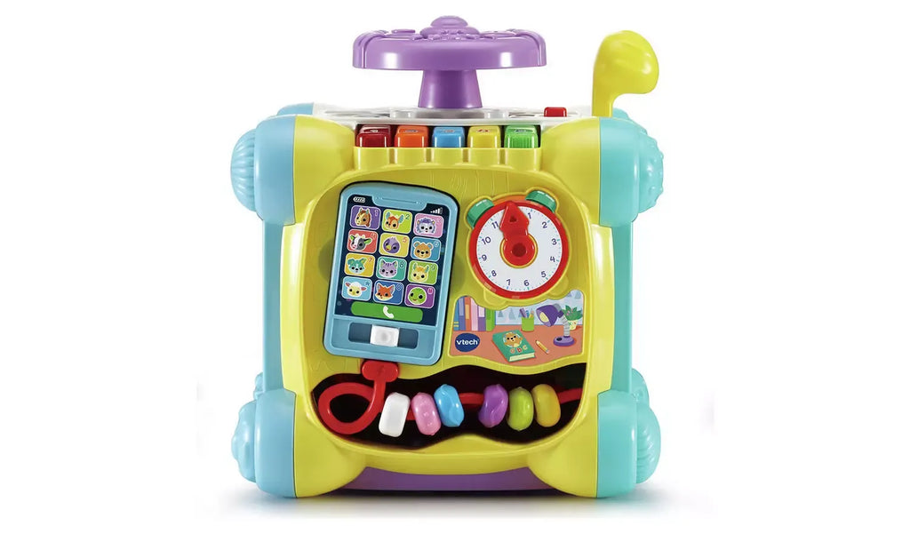 Interactive Learning Activity Cube for Babies & Toddlers – Lights, Sounds & Twist-and-Play Features