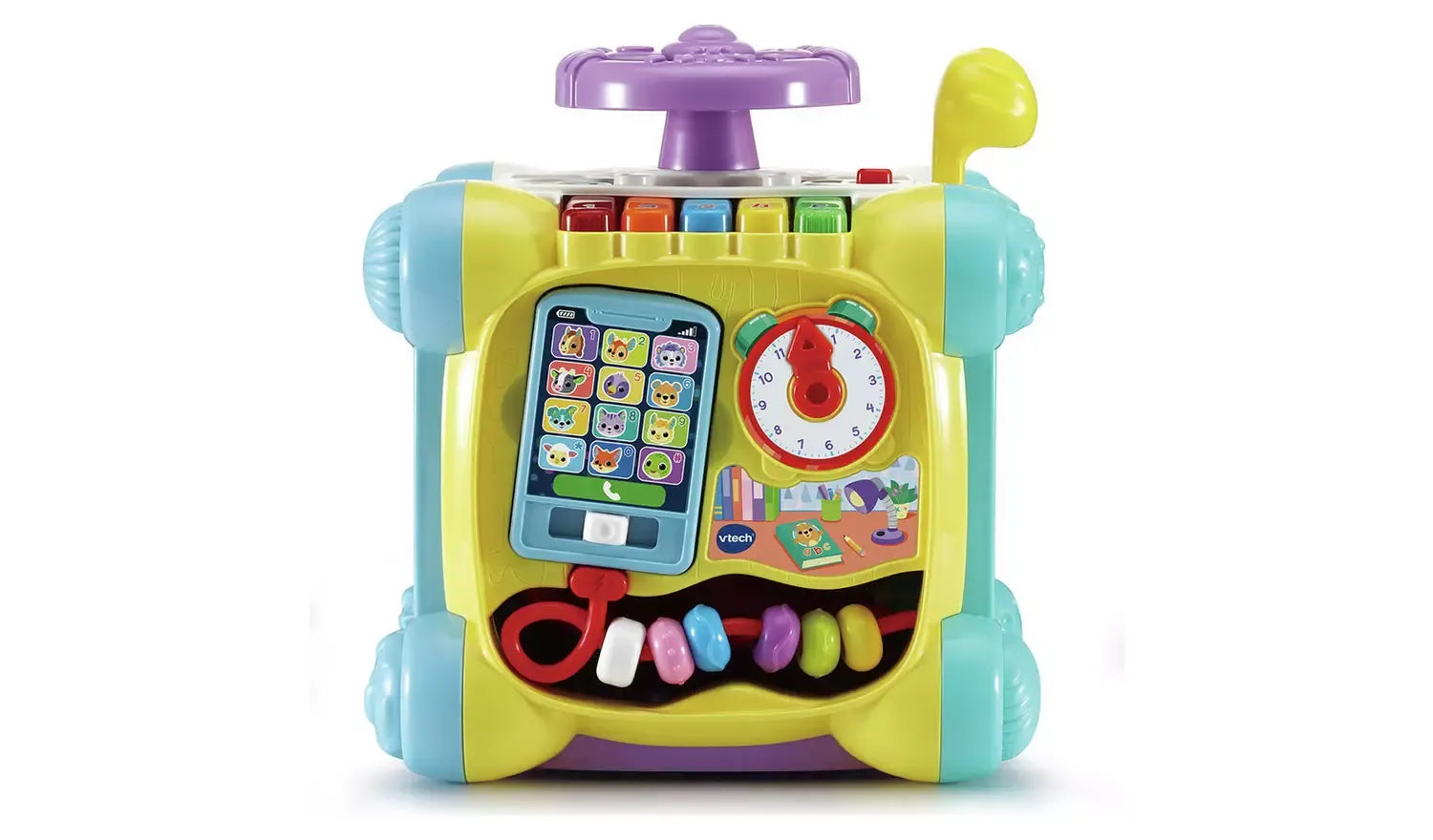 Interactive Learning Activity Cube for Babies & Toddlers – Lights, Sounds & Twist-and-Play Features