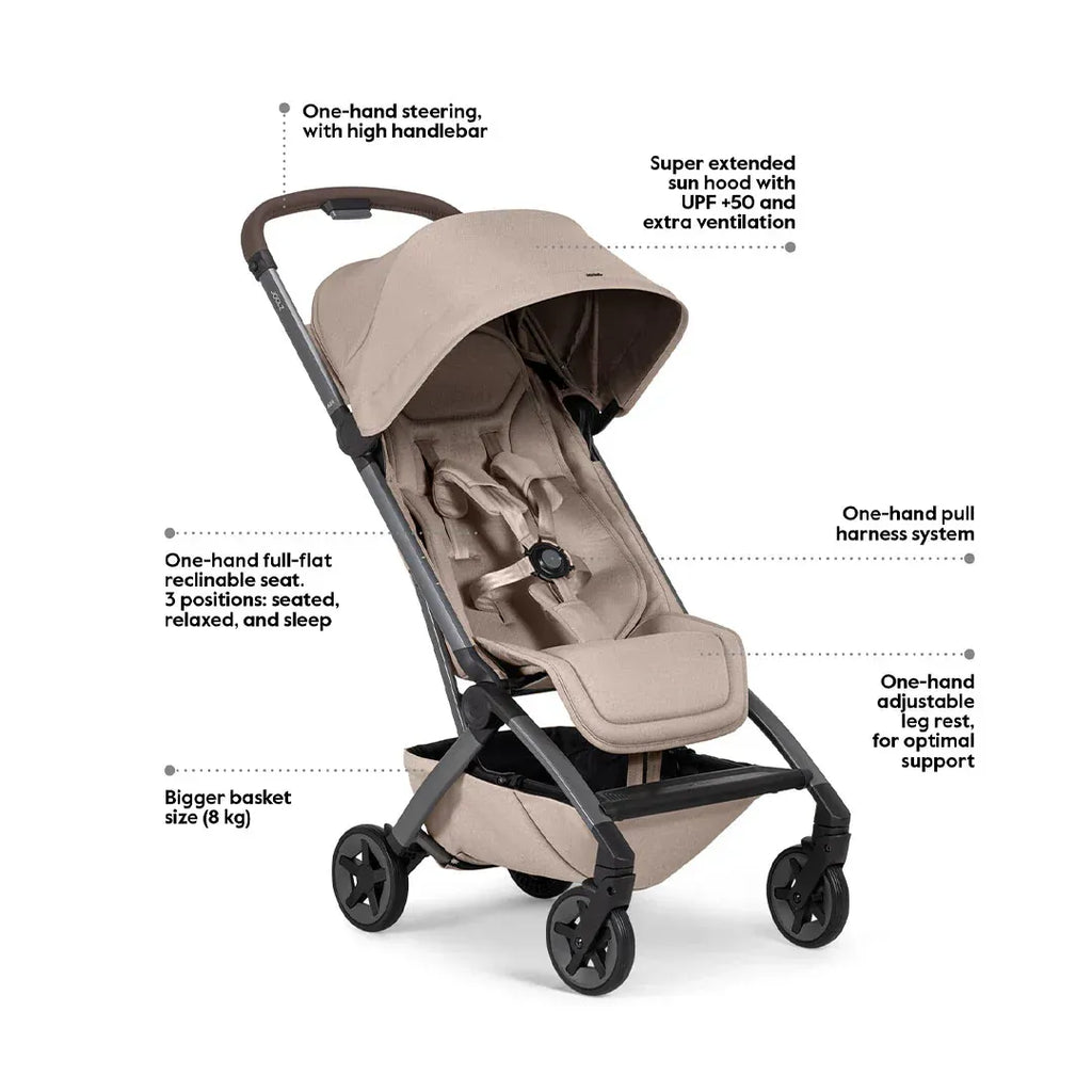 Joolz Aer2 Travel Stroller Sandy Taupe