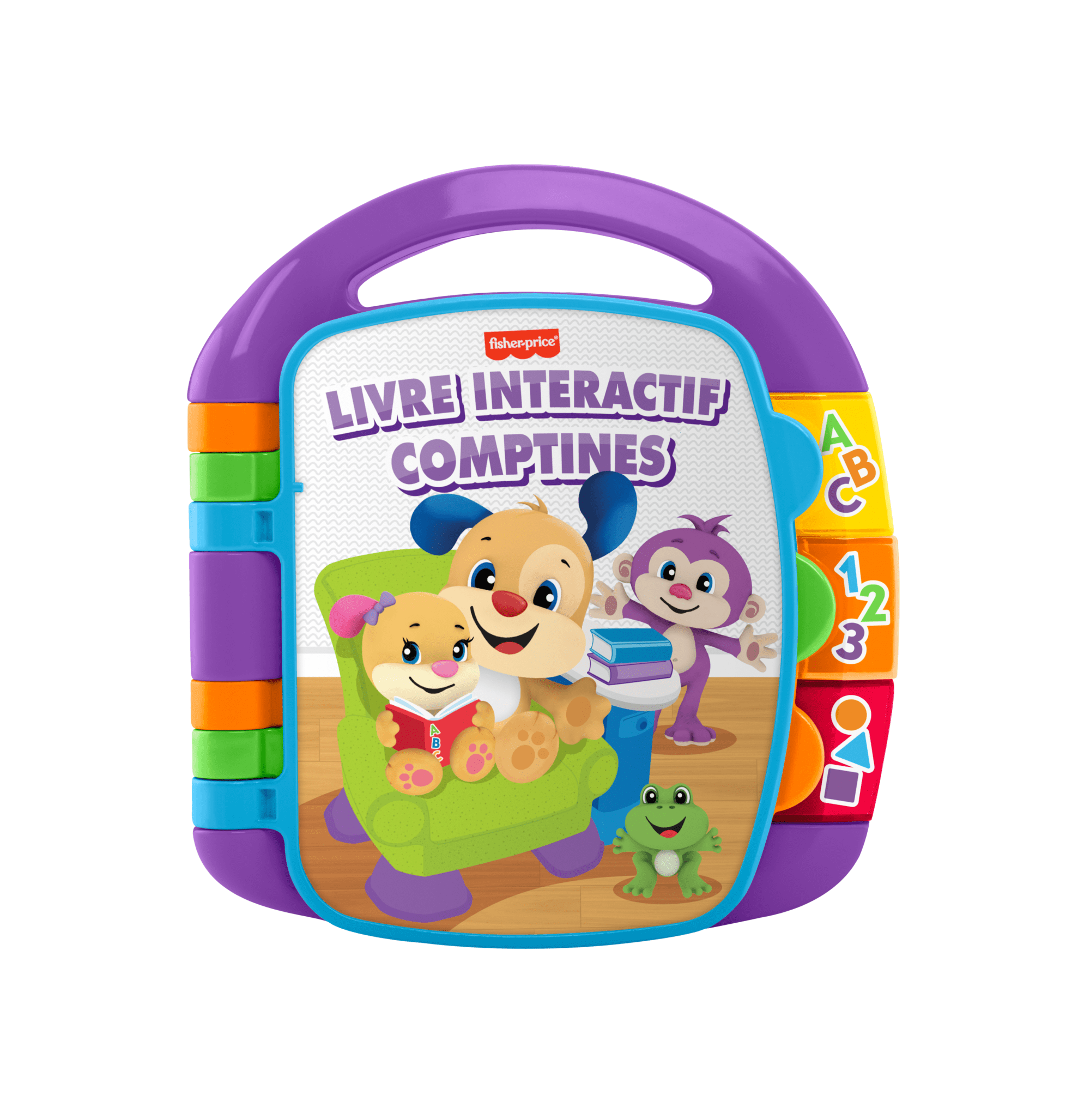 Fisher-Price - Livre Interactif Comptines - Livre Bébé - 6 Mois Et +