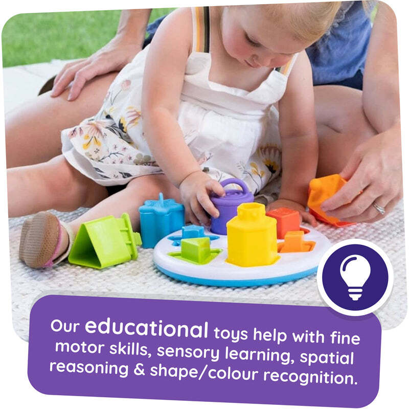 Creative Stacking Toy for Babies 10+ Months – Colourful Plug & Stack Activity Set